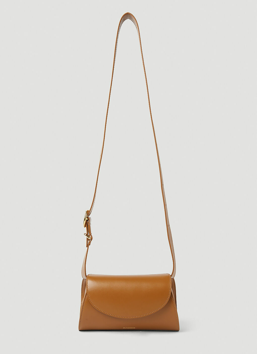 Jil Sander - Cannolo Mini Shoulder Bag in Brown Jil Sander