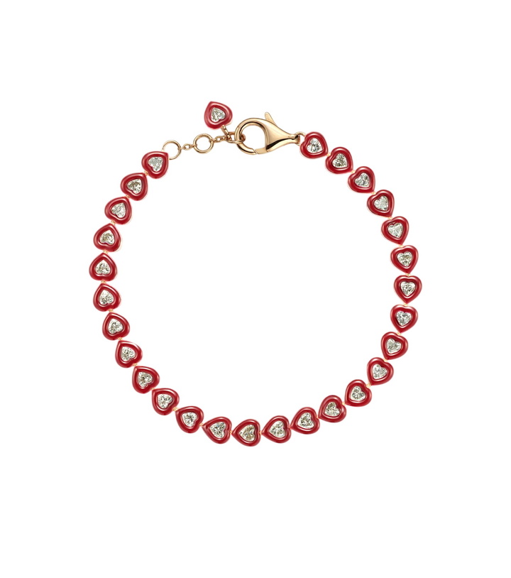 Photo: Kamyen Candy Crush 18kt rose gold and enamel bracelet with diamonds