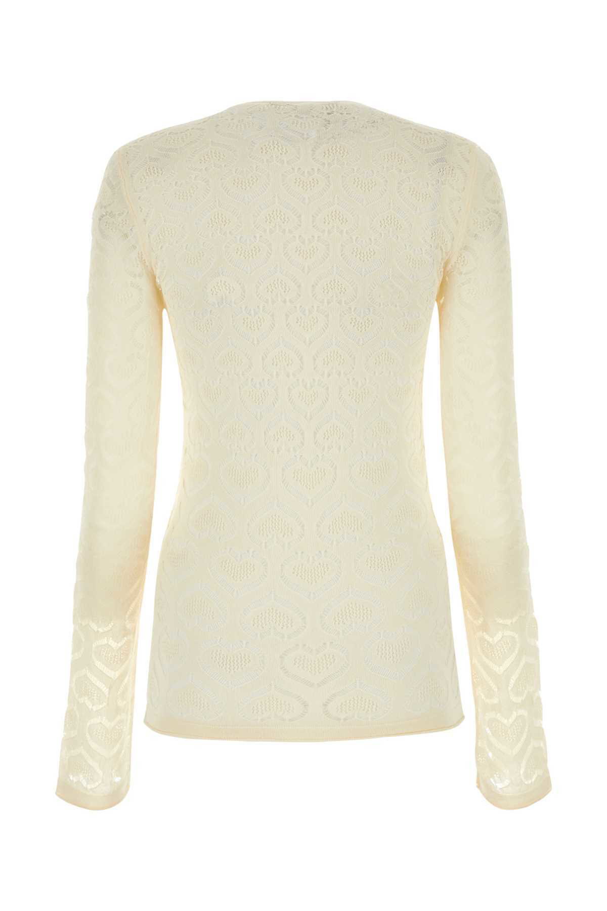 Tシャツ・カットソー MARCO RAMBALDI SS23 Ivory lace top (KN143GRL 00) Marco Rambaldi Ivory Lace Top Marco Rambaldi