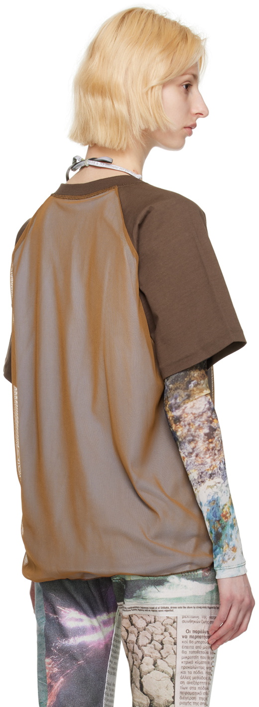 Serapis Brown Globe Reversible T-Shirt