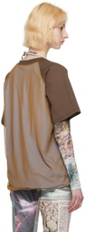Serapis Brown Globe Reversible T-Shirt
