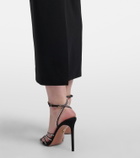 Solace London Rhianne satin-trimmed cocktail dress