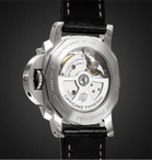 Panerai - Luminor 1950 3 Days Acciaio Automatic 44mm Stainless Steel and Alligator Watch, Ref. No. PAM01321 - Black