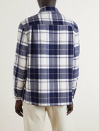 Dunhill - Checked Cashmere Overshirt - Blue