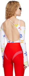 Marshall Columbia White Side Slash Bodysuit