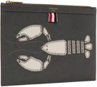 Thom Browne Gray Small Lobster Document Holder