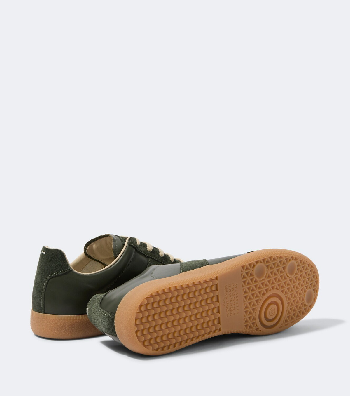 Maison Margiela Replica leather and suede sneakers