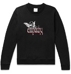 Resort Corps - Embroidered Loopback Cotton-Jersey Sweatshirt - Black