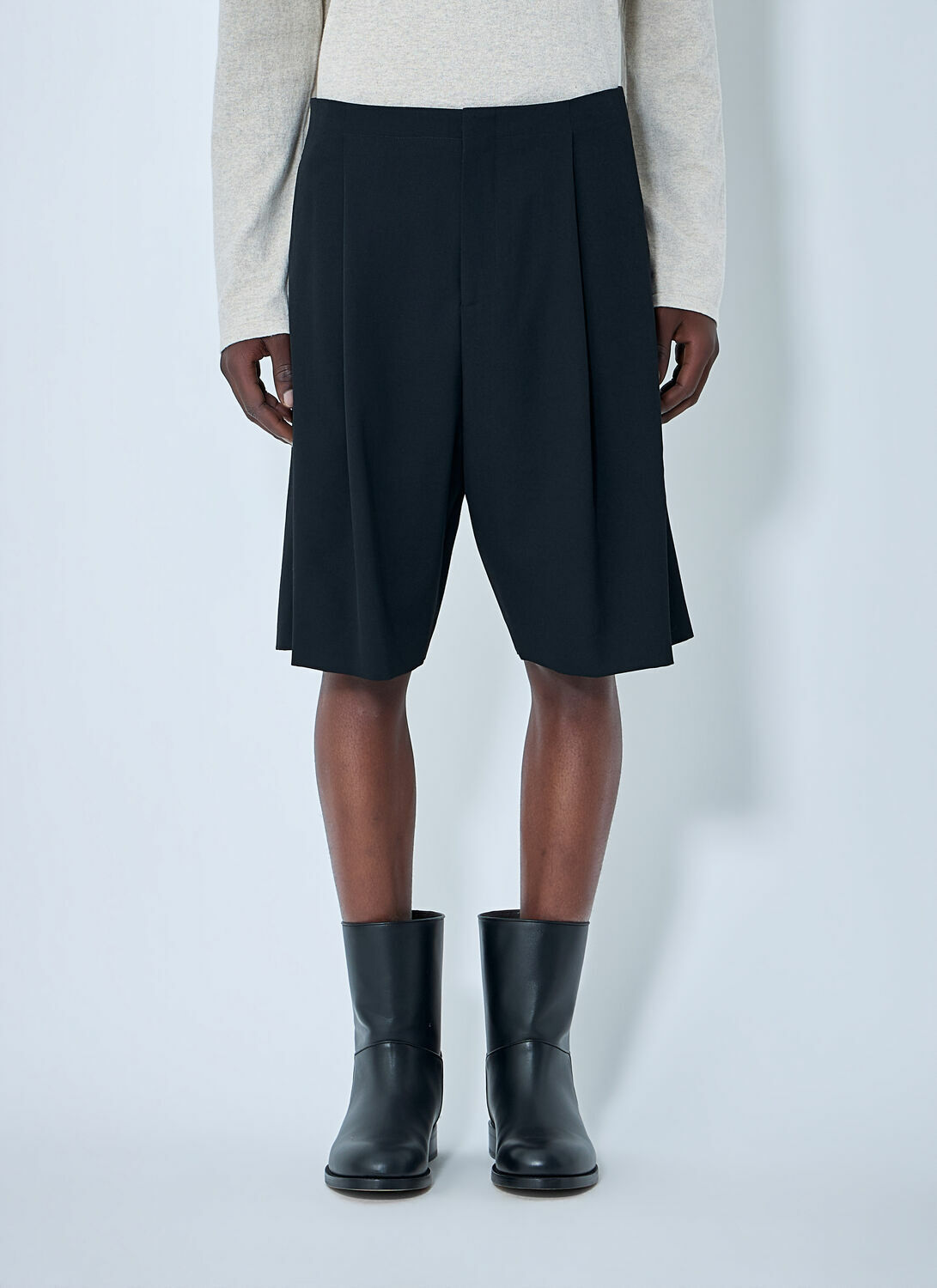 The Row Sayed Wool Shorts