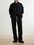 Rick Owens - Wool and Cotton-Blend Zip-Up Sweater - Black