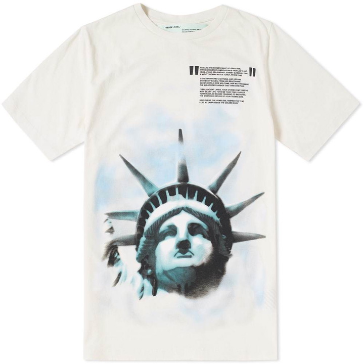 Photo: Off-White Liberty Slim Tee White