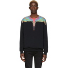 Marcelo Burlon County of Milan Black Fluo Wings Sweatshirt