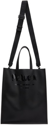 Alexander McQueen Black Graffiti Logo Edge Tote