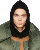 Rick Owens Black Cashmere Hood