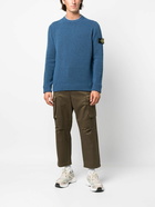 STONE ISLAND - Double-face Wool Blend Jumper