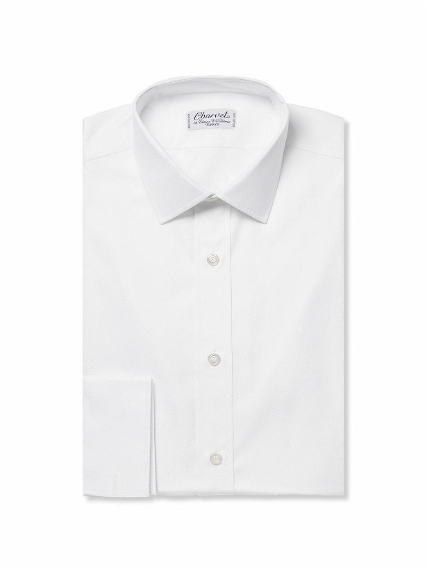 Photo: Charvet - White Royal Slim-Fit Cotton Oxford Shirt - White