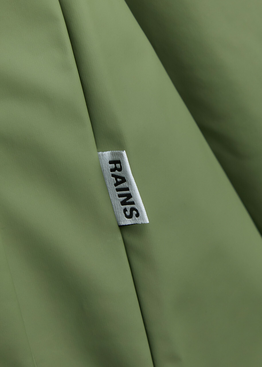 Rains Hooded Waterproof Jacket Green