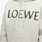 Loewe Men's Logo Hoodie in Grey Melange