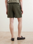 Aimé Leon Dore - Straight-Leg Linen Drawstring Shorts - Green