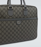 Gucci GG Supreme leather-trimmed briefcase