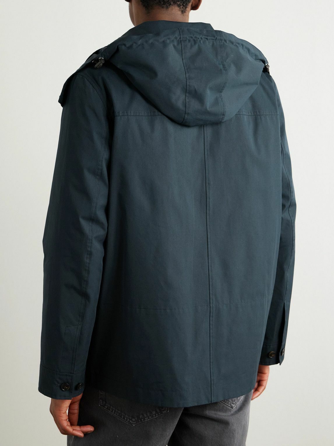 Yves Salomon - Cotton-Blend Twill Parka - Blue