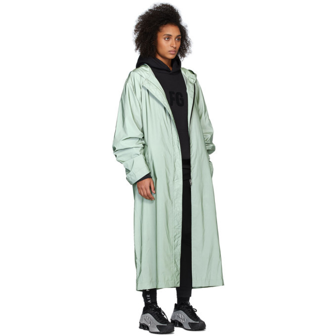Fear of God Green Sixth Collection Hooded Raincoat Fear Of God