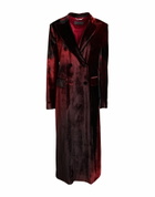 Alberta Ferretti Womens Coat Burgundy