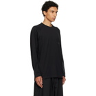 Y-3 Black Oversized Gradient Stripes Long Sleeve T-shirt