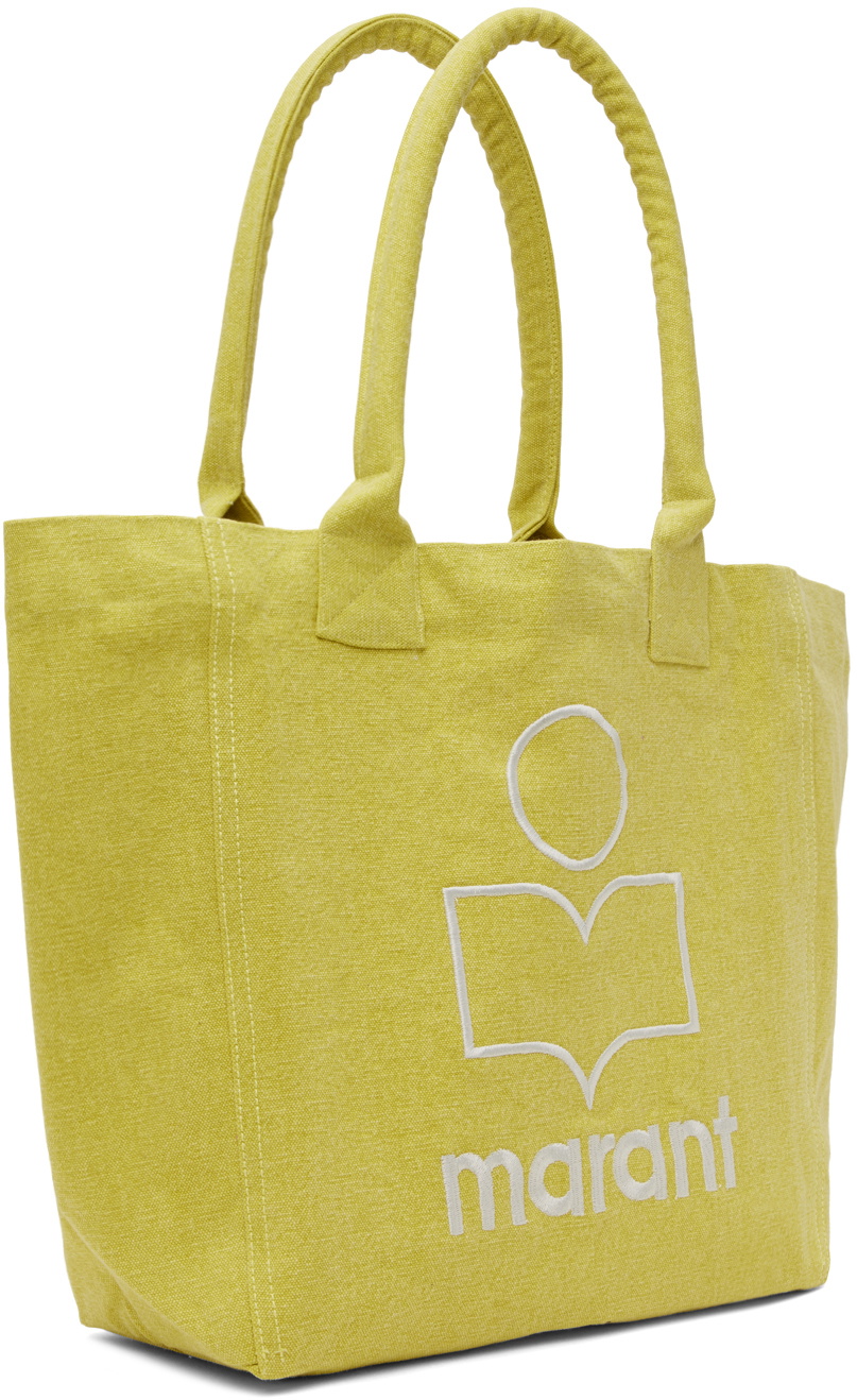★Isabel Marant★ Small Suede Yenki Logo Tote Bag Light Yell Isabel Marant Yellow Small Yenky Tote Isabel Marant