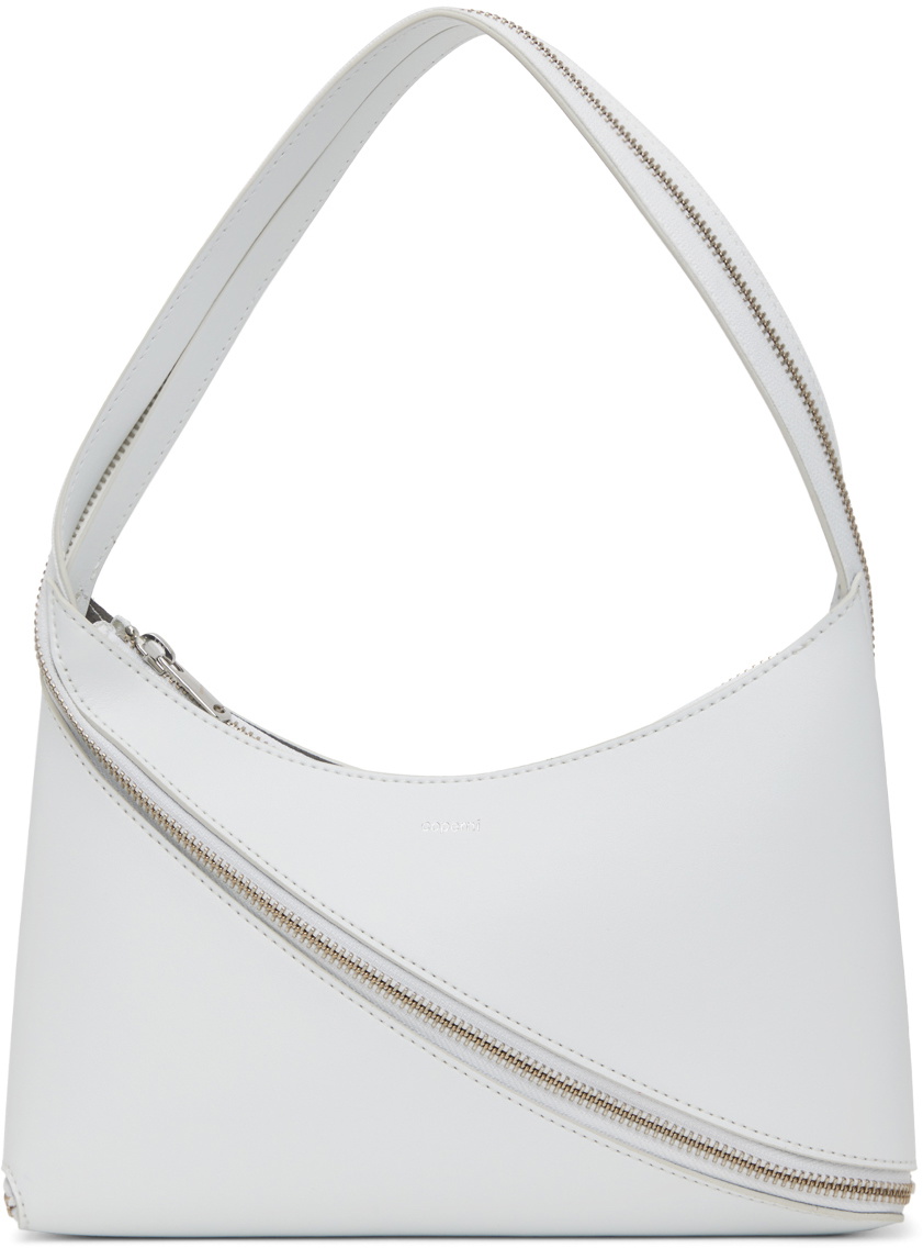 Coperni White Zip Baguette Bag Coperni