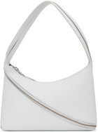 Coperni White Zip Baguette Bag