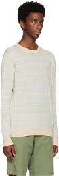 ASPESI Beige Striped Sweater