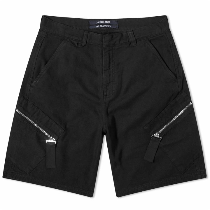 Photo: Jacquemus Men's Marrone Cargo Shorts in Black