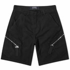 Jacquemus Men's Marrone Cargo Shorts in Black