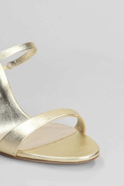 Sophia Webster Rosalind Crystal Mid Sandals In Gold Leather