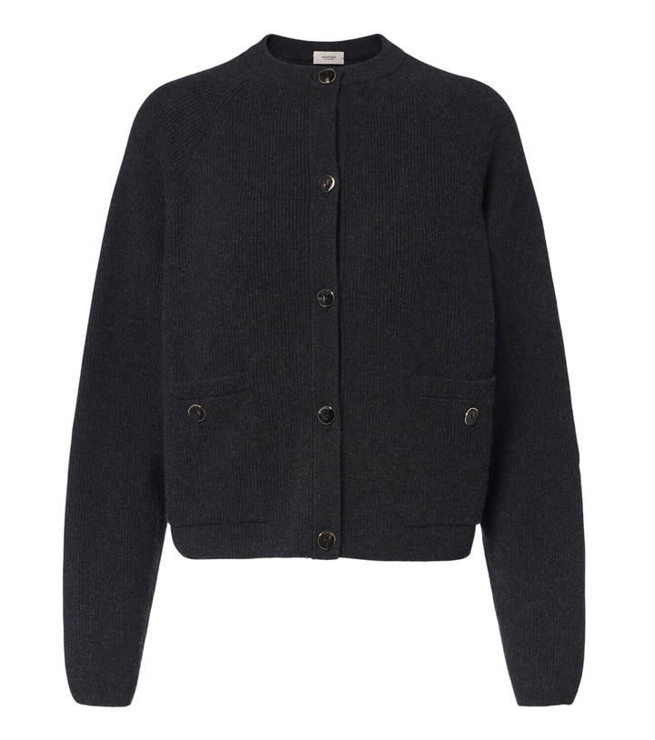 Photo: Agnona Ribbed-knit cashmere cardigan