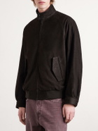 ssstein - Nubuck Bomber Jacket - Brown