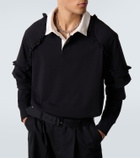 Simone Rocha Layered ruffled cotton jersey polo shirt