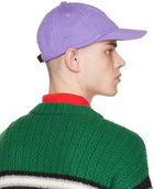 Acne Studios Purple Embroidered Cap