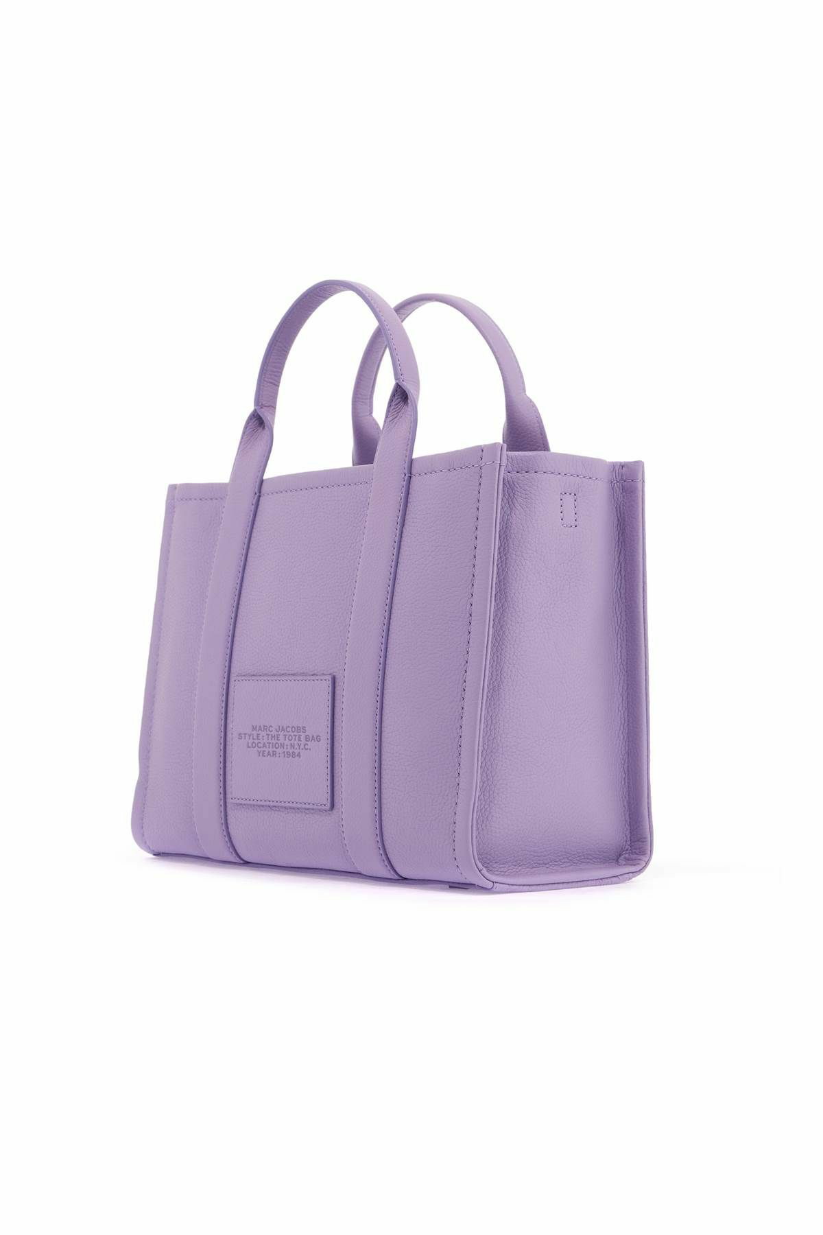 トートバッグ The Medium Tote - Marc Jacobs - Leather - Purple Marc Jacobs Purple 'The Leather Medium Tote Bag' Tote Marc