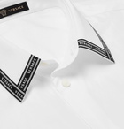 Versace - Logo-Trimmed Cotton-Poplin Shirt - White