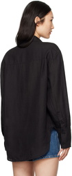 ANINE BING Black Dante shirt