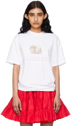 Sandy Liang White Scallop T-Shirt