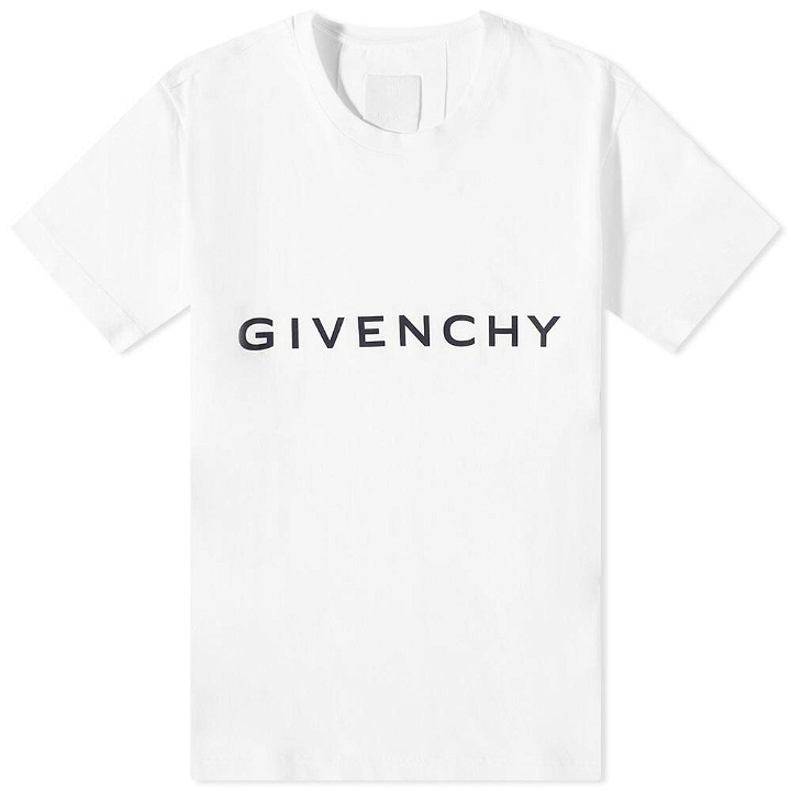 Photo: Givenchy Men's Logo T-Shirt in White