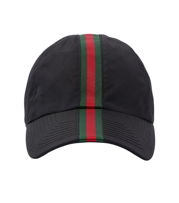 Photo: Gucci Web Stripe canvas baseball cap