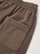 Remi Relief - Straight-Leg Cotton-Jersey Shorts - Brown