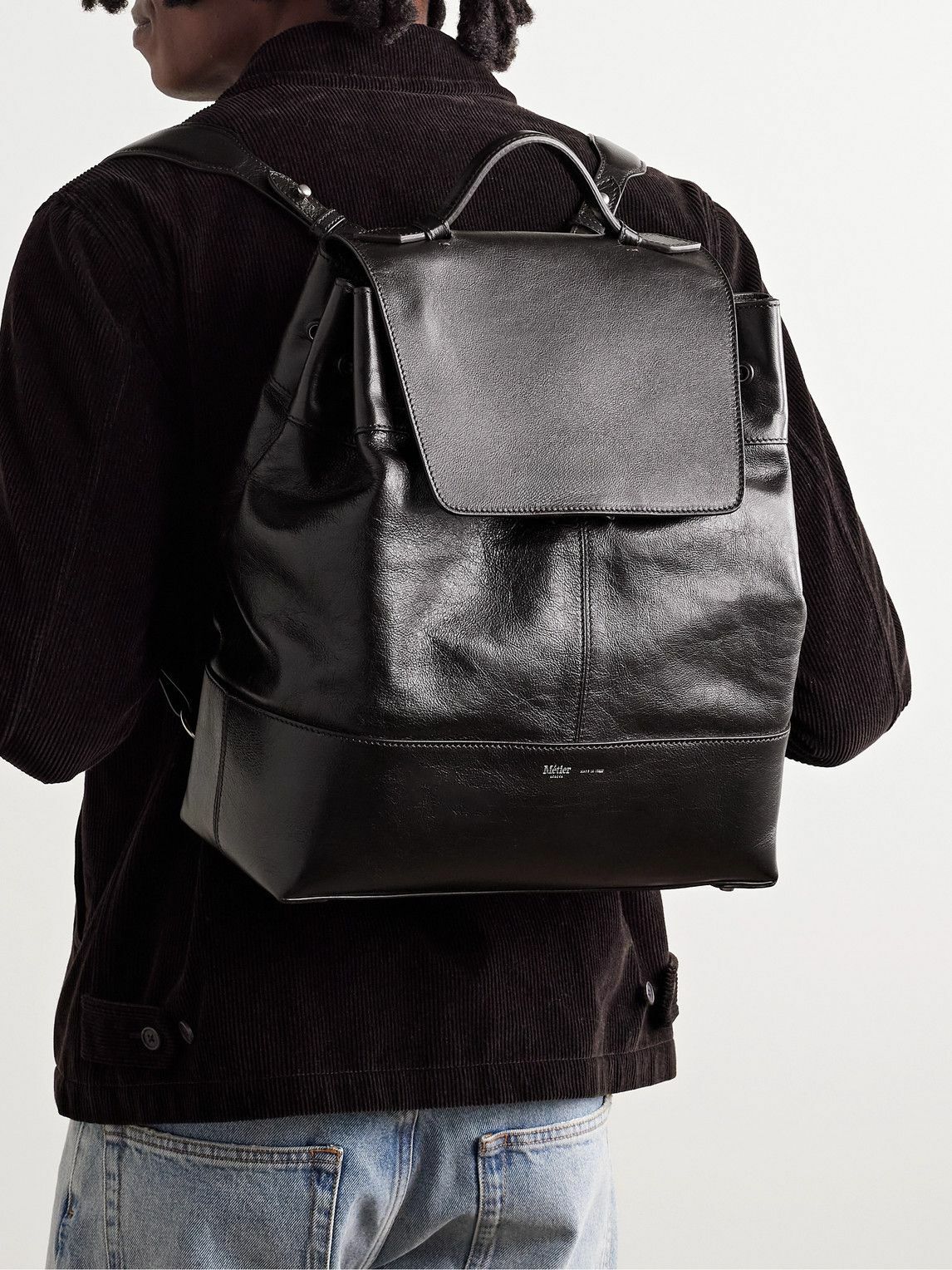 Métier - Glide Full-Grain Leather Backpack