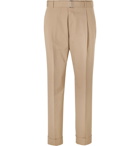 Officine Generale - Hugo Tapered Belted Cotton-Poplin Suit Trousers - Neutrals