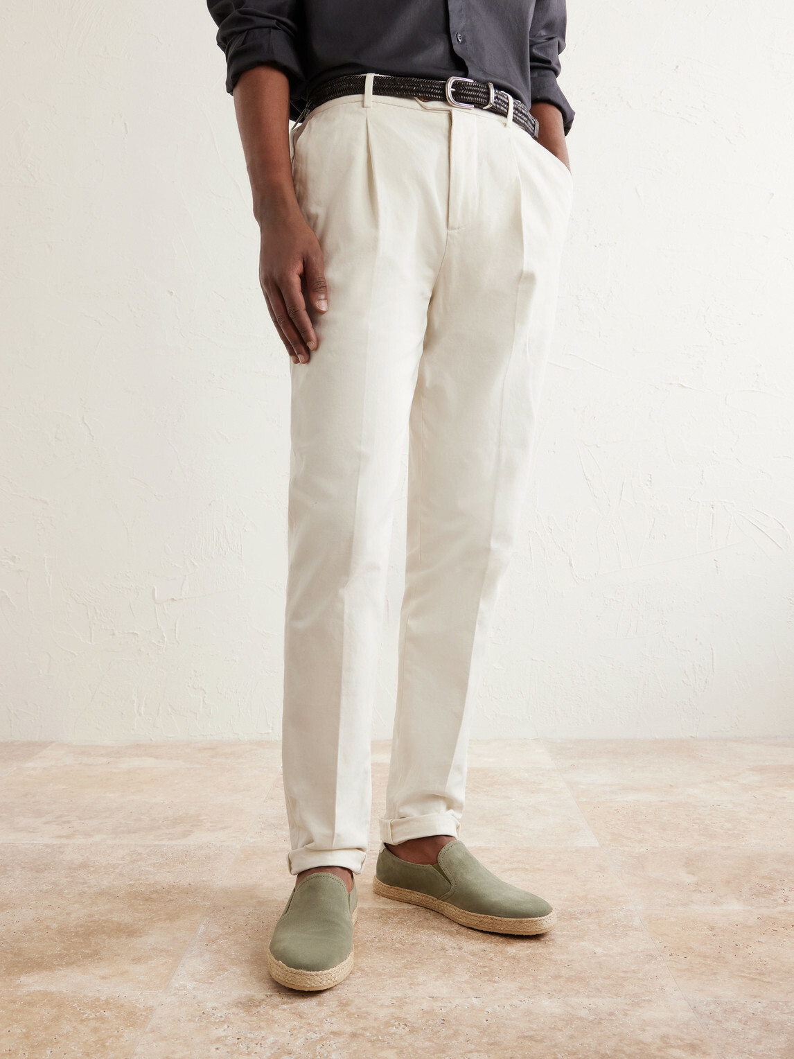 Brunello Cucinelli - Suede Espadrilles - Green