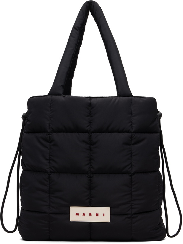 Photo: Marni Black Quilted Logo Tote